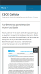 Mobile Screenshot of cece-galicia.com