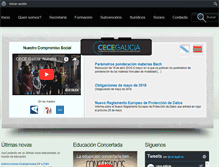 Tablet Screenshot of cece-galicia.com